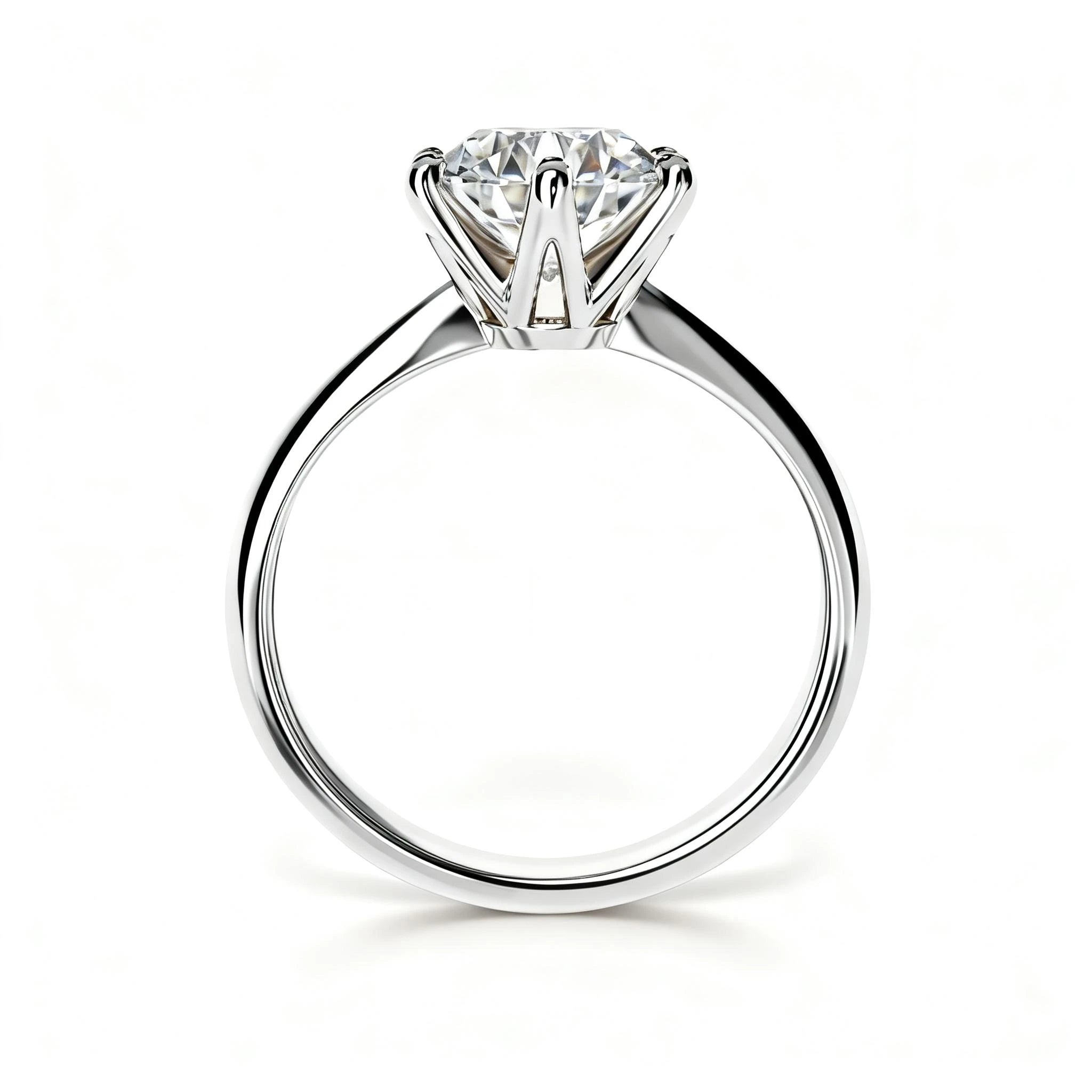 The VIVA Legacy Ring | 6-Prong Crown Moissanite Solitaire