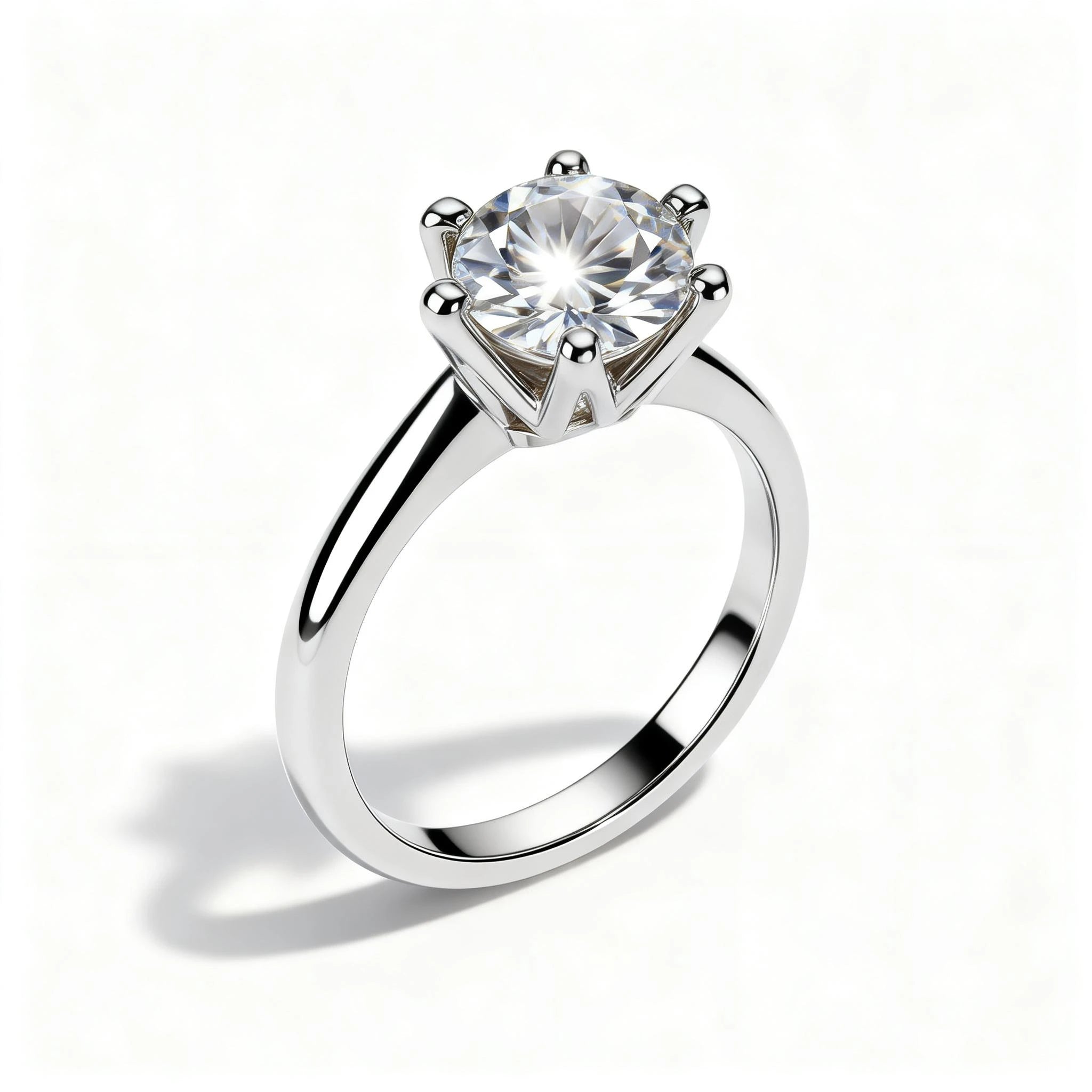 The VIVA Legacy Ring | 6-Prong Crown Moissanite Solitaire