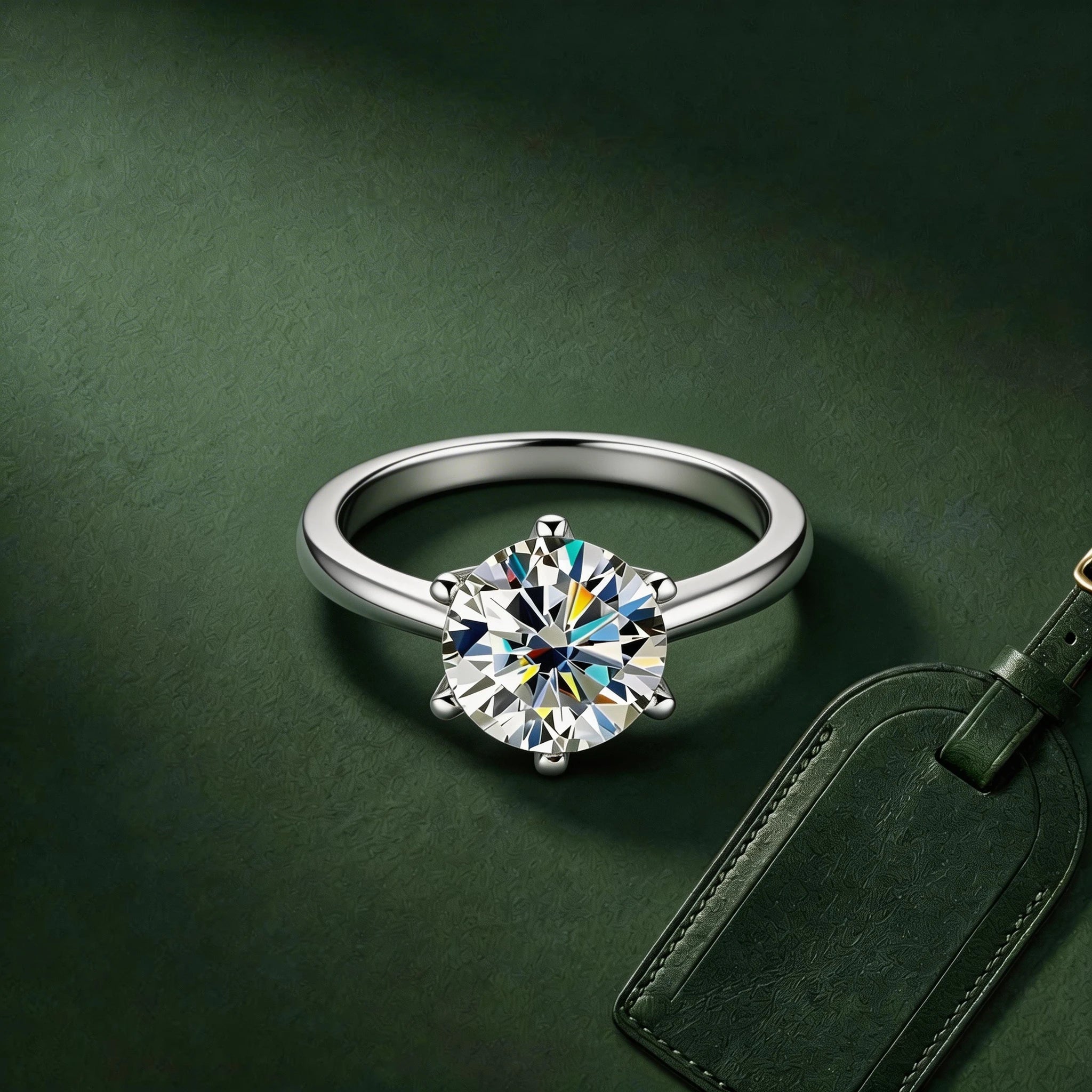 The VIVA Legacy Ring | 6-Prong Crown Moissanite Solitaire