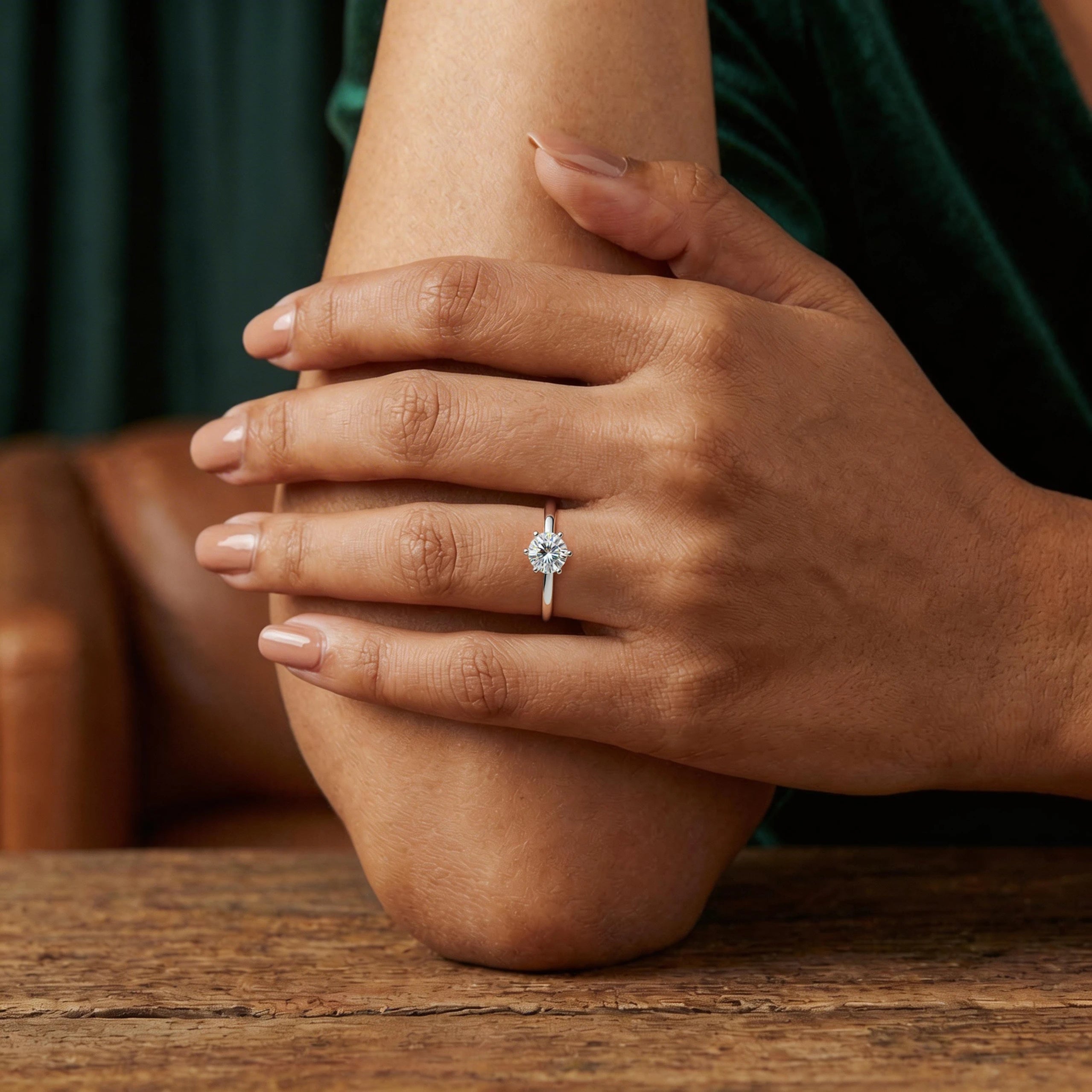 The VIVA Legacy Ring | 6-Prong Crown Moissanite Solitaire