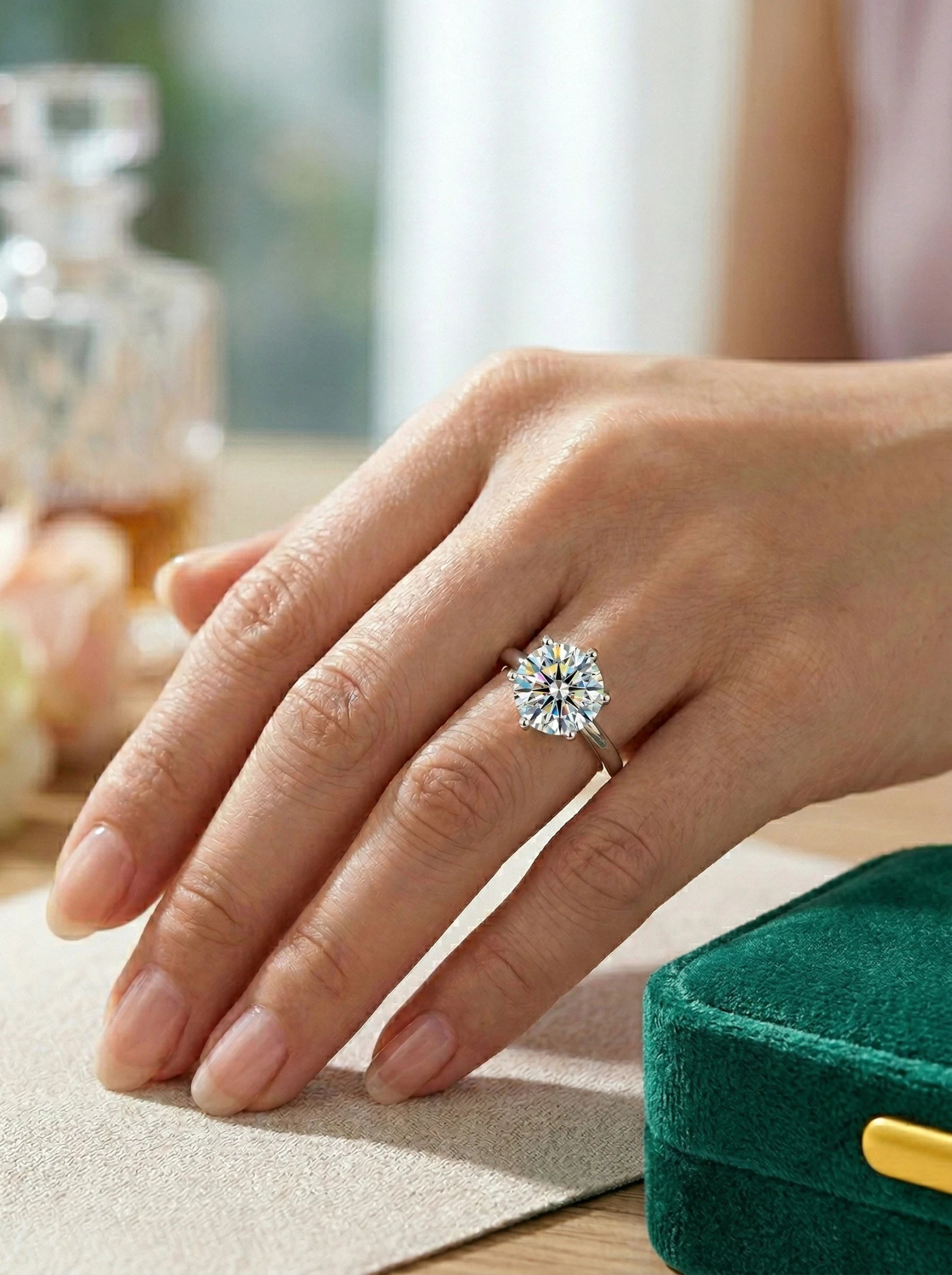 The VIVA Legacy Ring | 6-Prong Crown Moissanite Solitaire